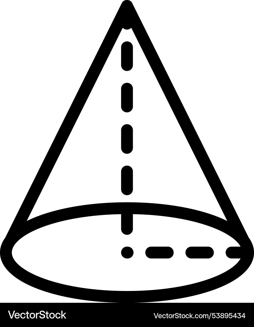 Geometry icon thin linear style design isolated Vector Image