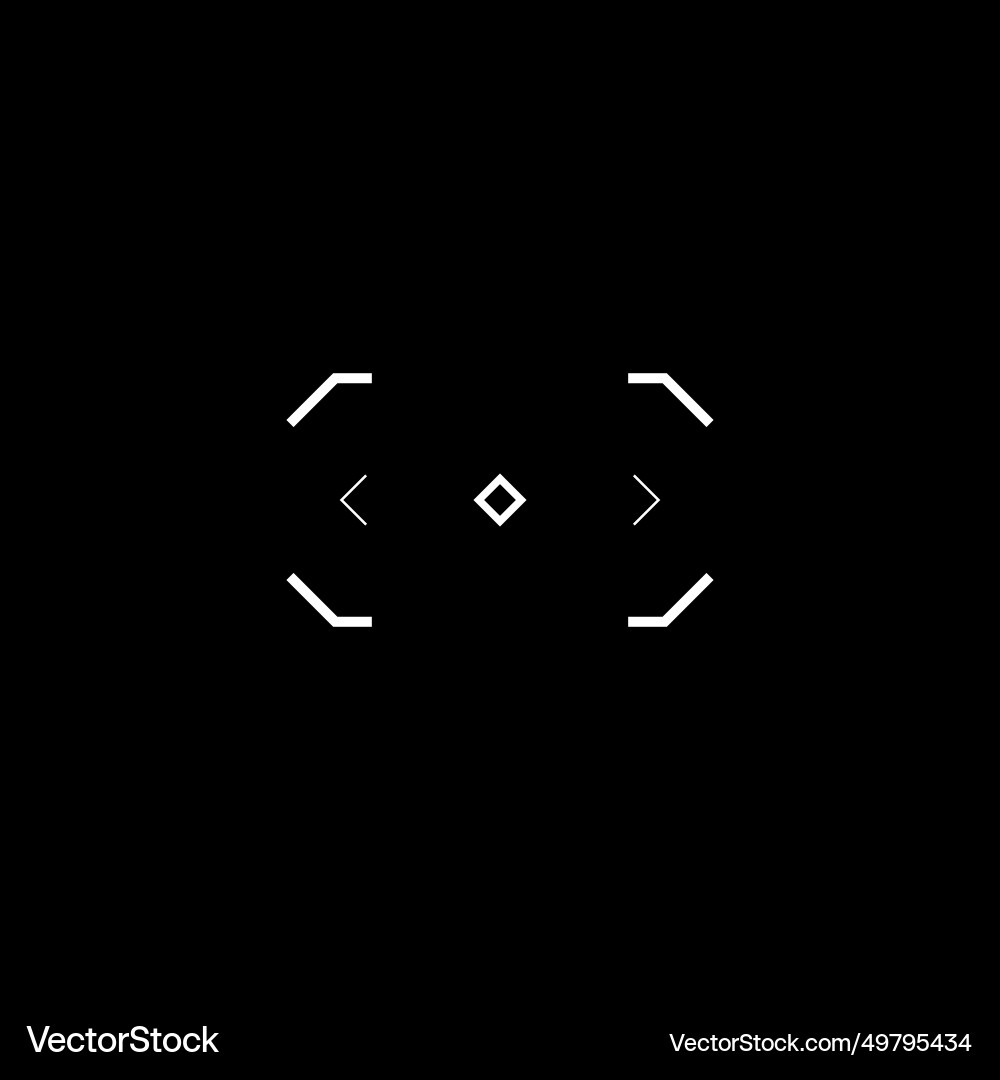Tech design sight virtual interface aim Vector Image