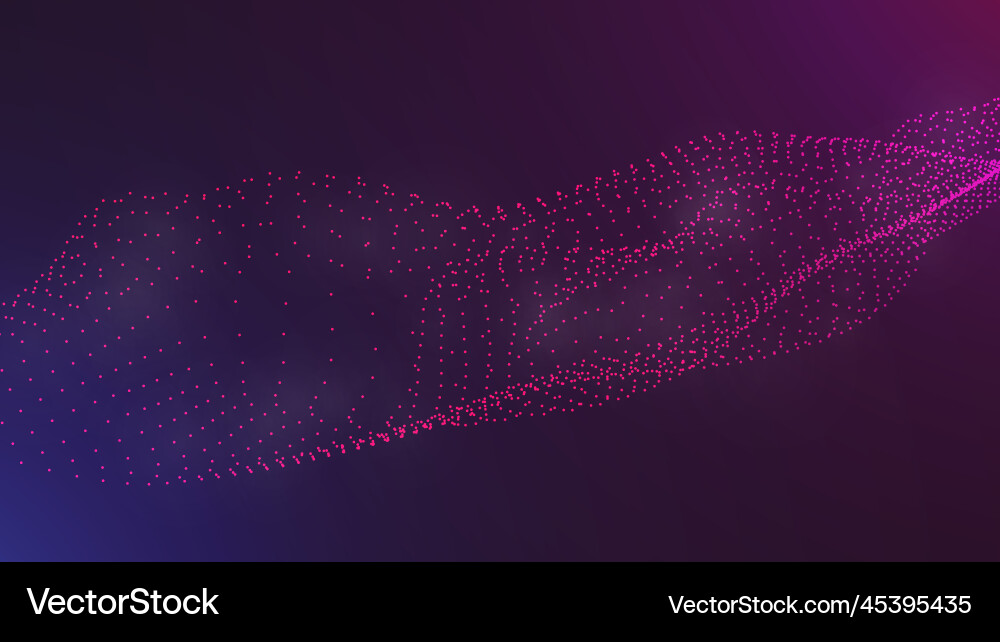 Abstract particle mesh ai future technology 3d Vector Image