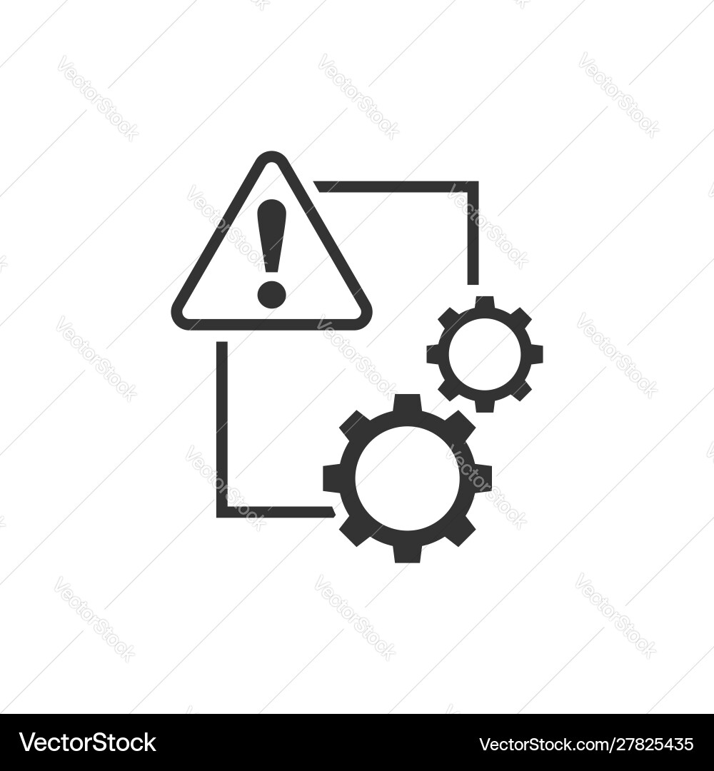 Broken Report Error Icon Vector Image