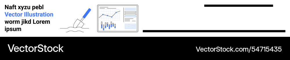 Business analytics with graphs and charts Vector Image