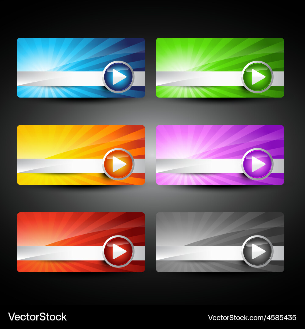 Glossy web item Vector Image