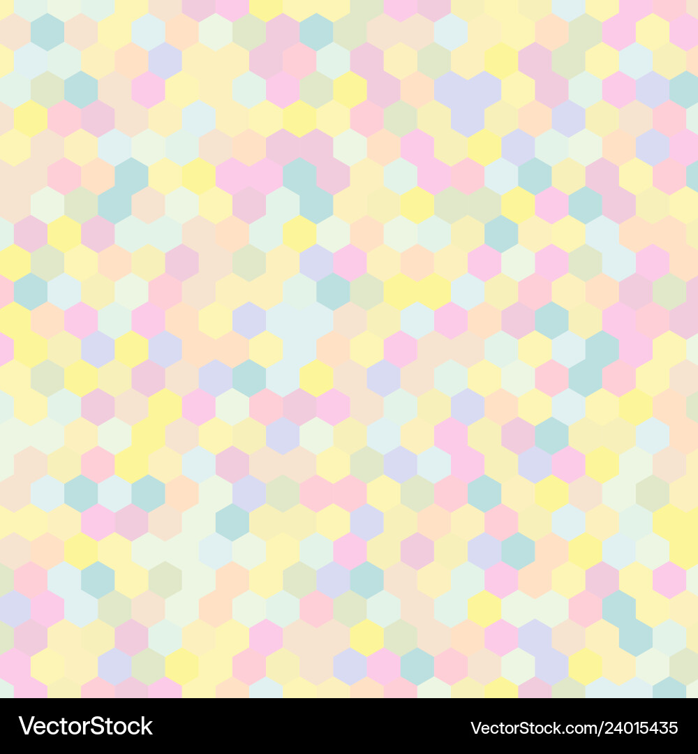 Random hexagon hex mosaic tiles the background vector image