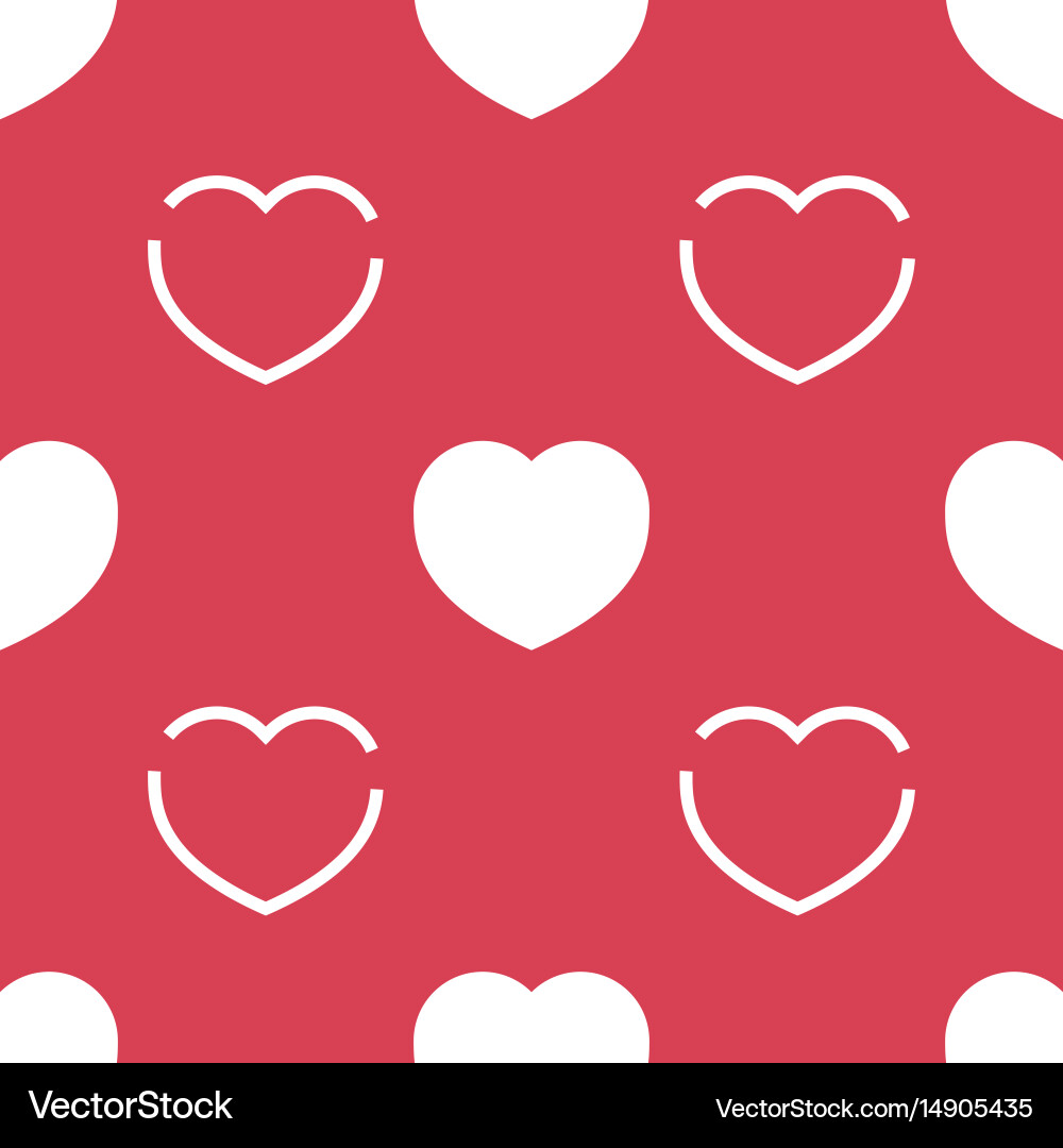 Seamless pattern with heart Vector Image
