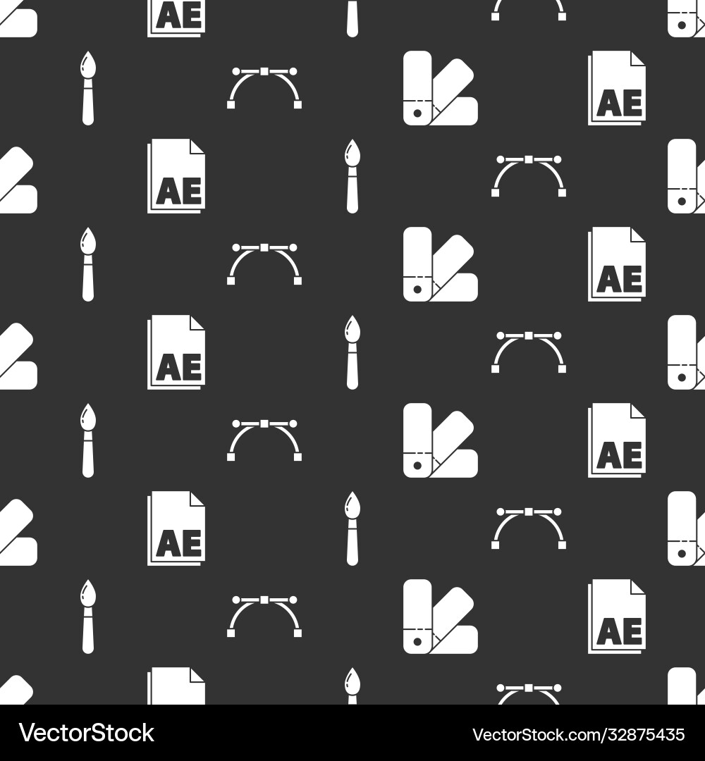 Set color palette guide ae file document paint Set color palette guide ae file document paint Vector Image