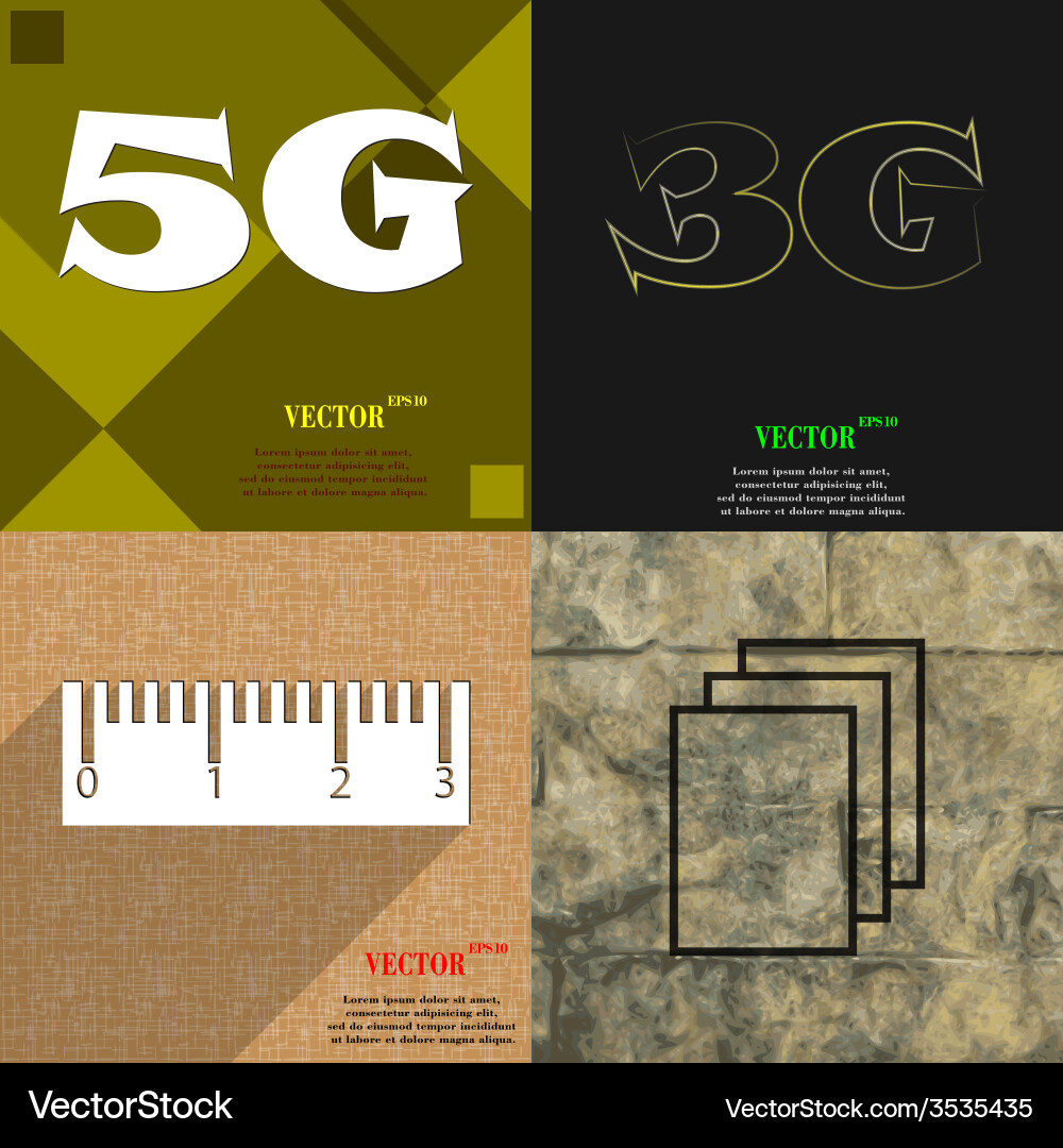 Set of abstract backgrounds with different web Vector Image