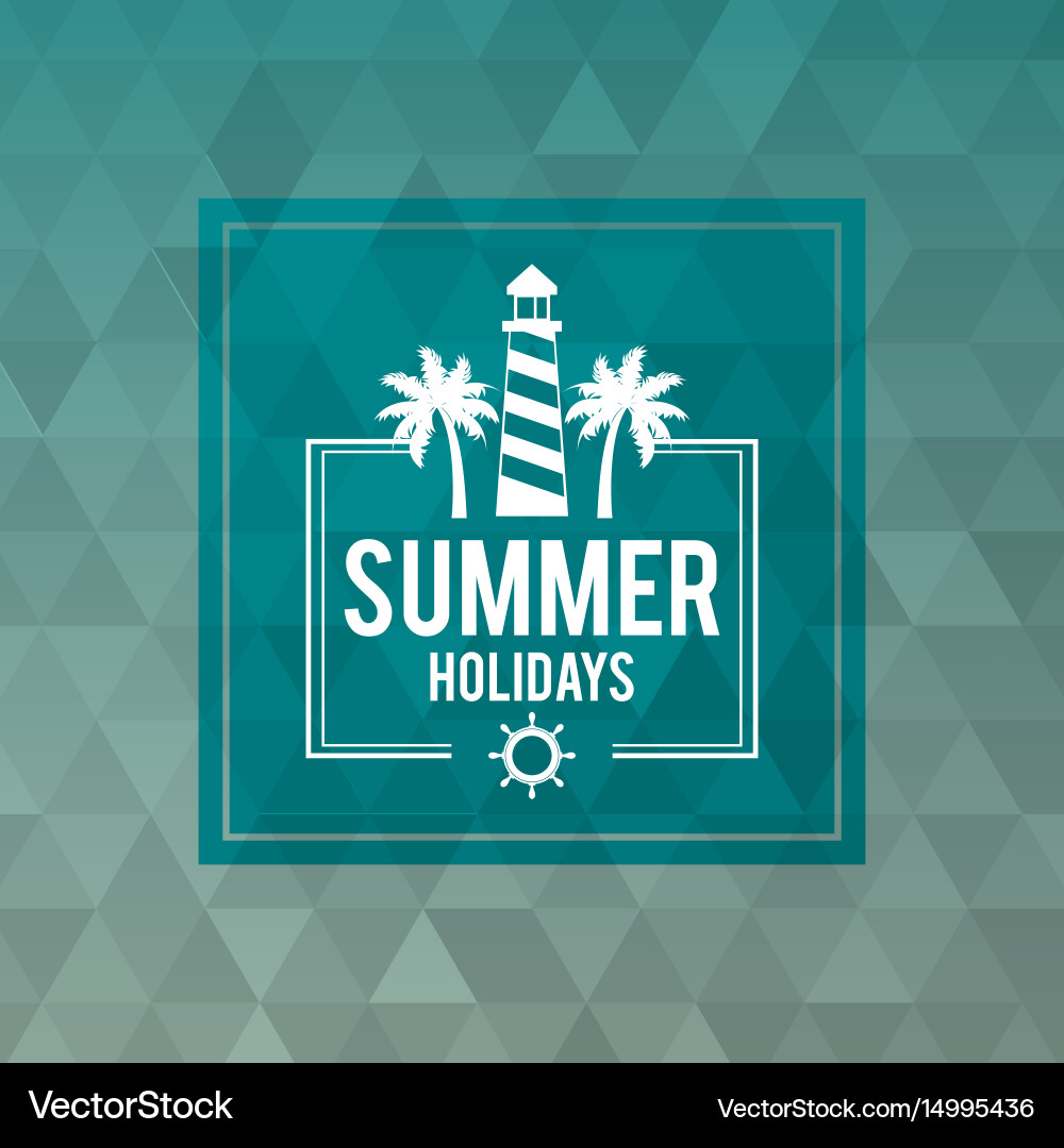 Abstract polygonal background with square frame vector image