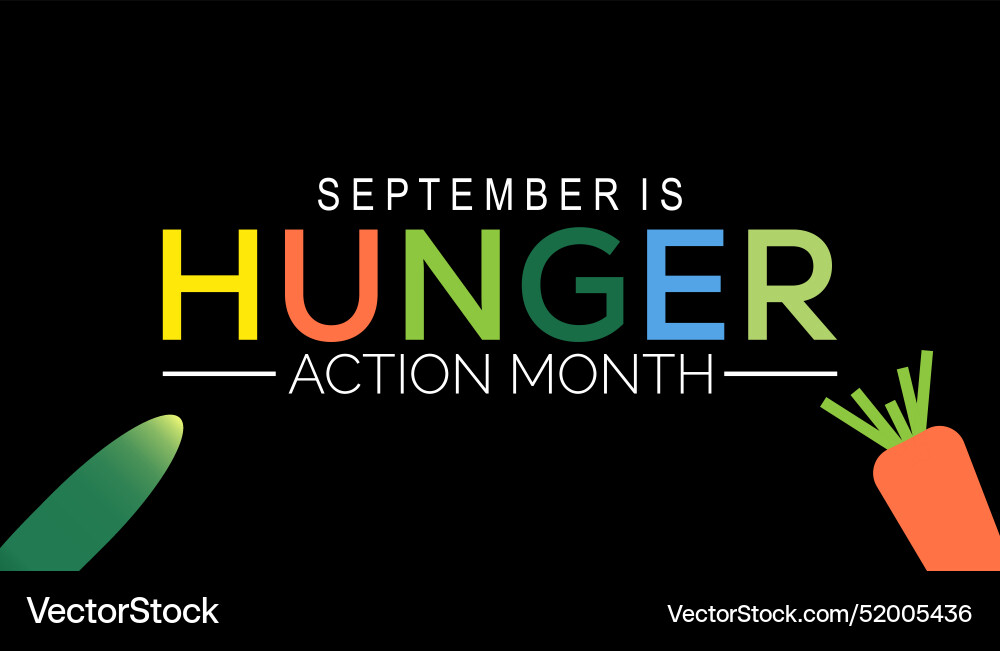 Hunger action month Vector Image
