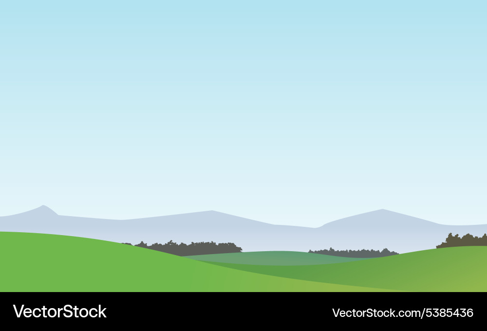 Serene Landscape Background Royalty Free Vector Image