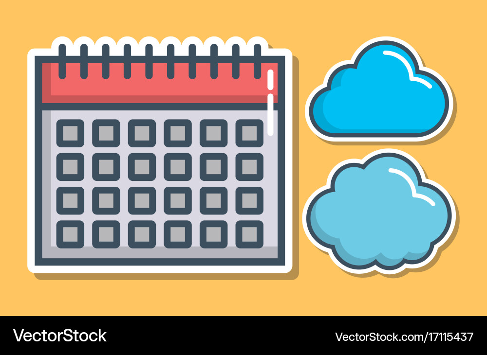 Cloud computing design Vector Image