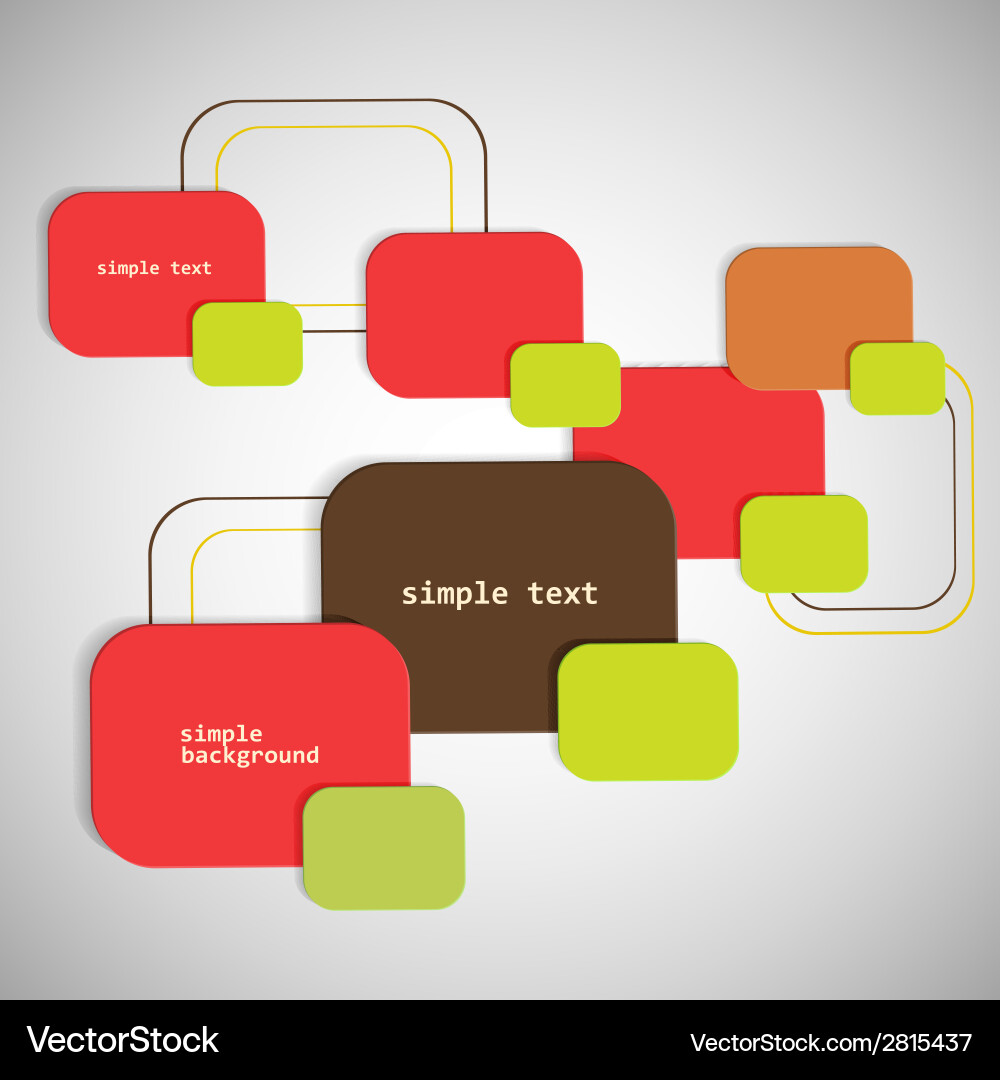 Colored elements for text and symbols Vector Image