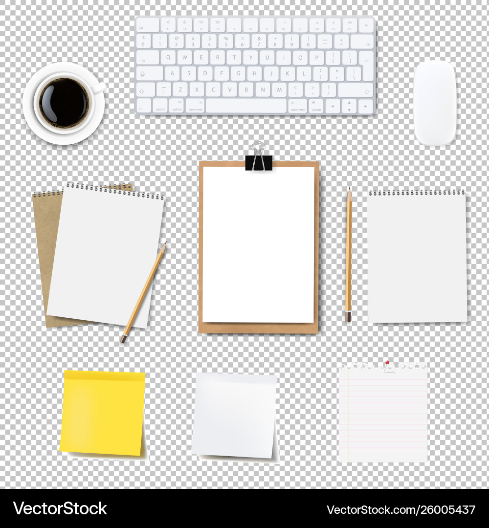 Computer keyboard frame isolated transparent vector image