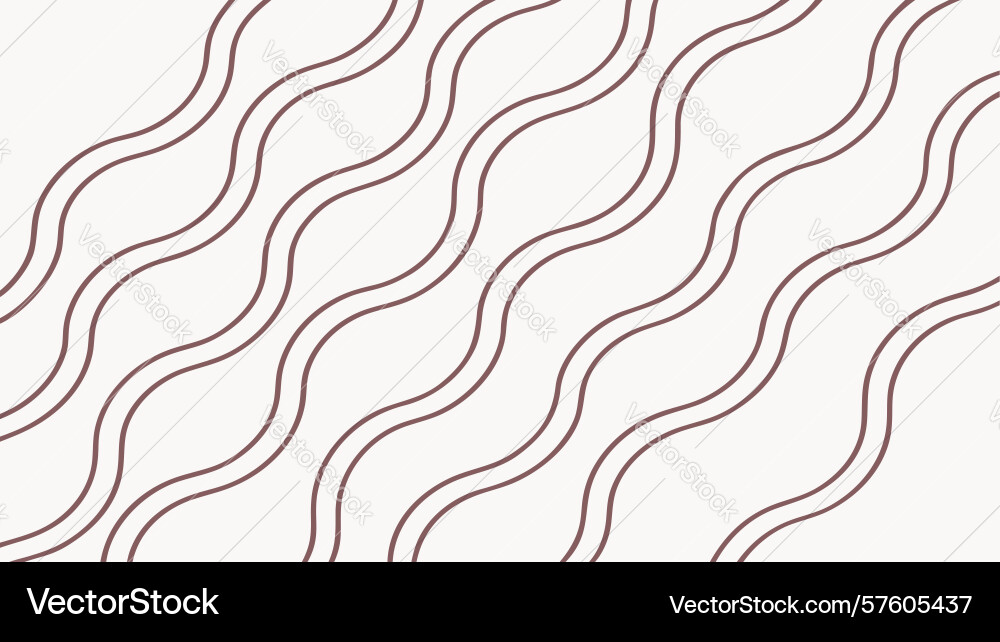 Dynamic red wavy lines pattern abstract vector image