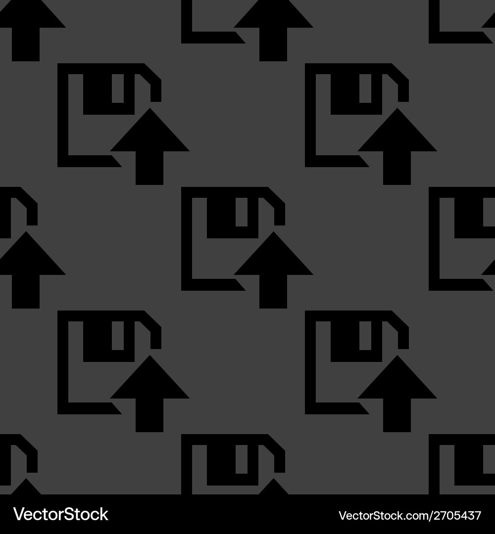 Floppy disk upload web icon flat design seamless vector image