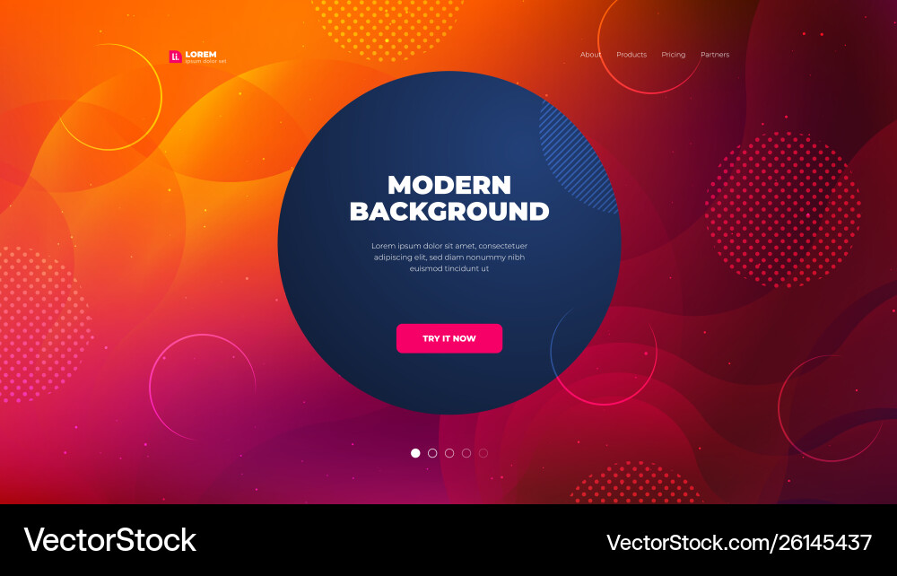 Liquid color background design for landing page Liquid color background design for landing page vector image