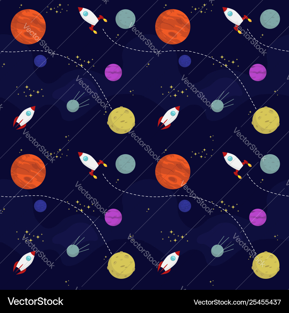 Space wallpaper Royalty Free Vector Image - VectorStock