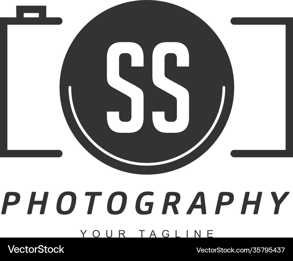 Ss letter logo design with camera icon – Royalty-Free Vector | VectorStock, image size:1000x891