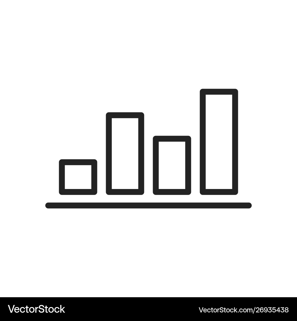 Data analysis web icons in line style graphs Data analysis web icons in line style graphs Vector Image