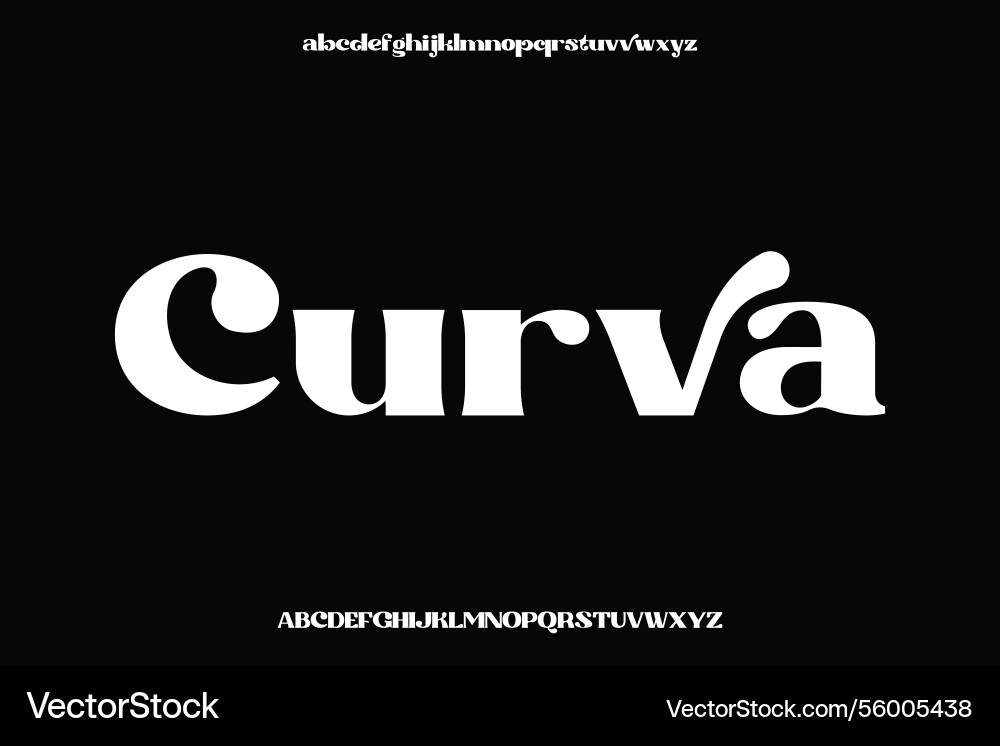 Display alphabet font design suitable Vector Image