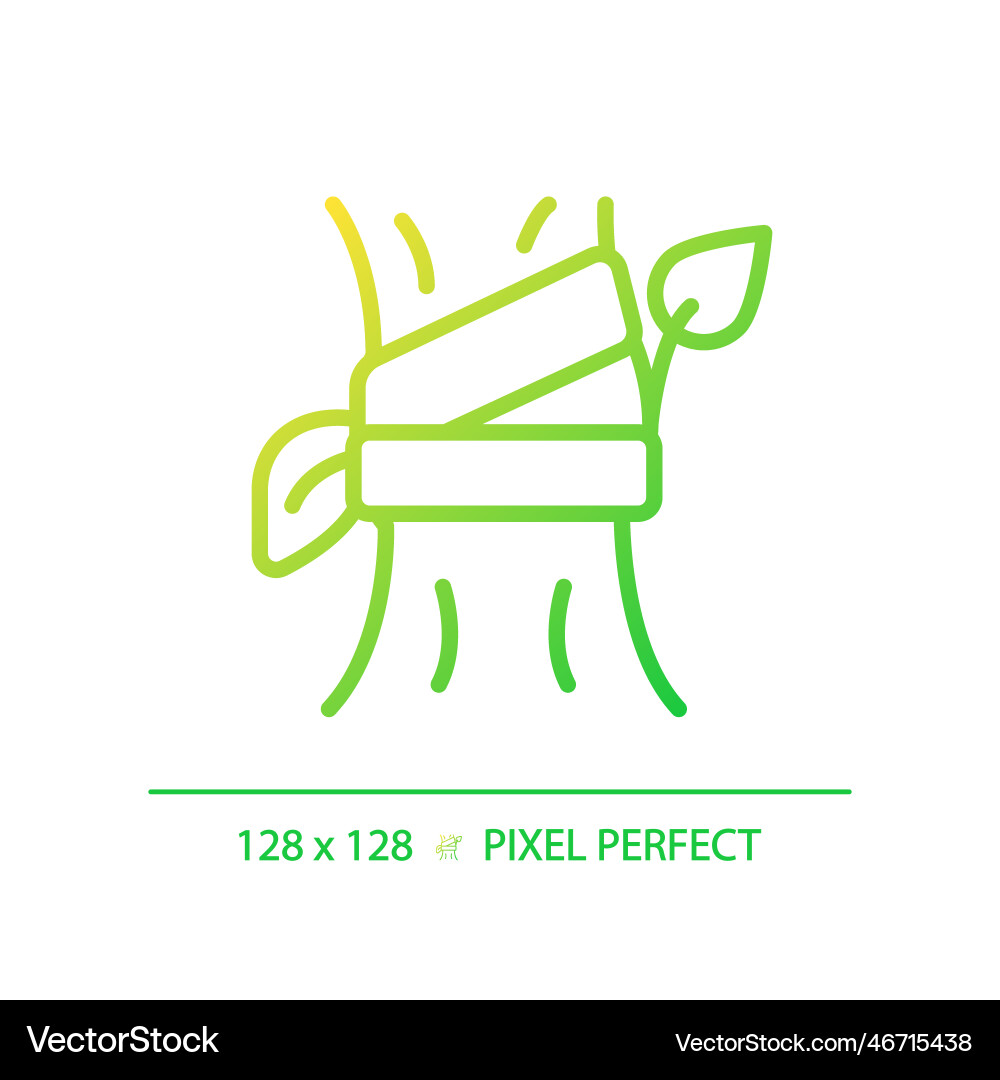 Grafting gradient linear icon Vector Image