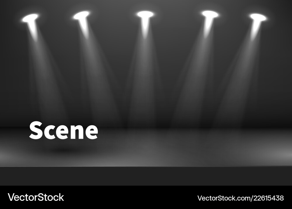 Studio table room product display with copy space Vector Image
