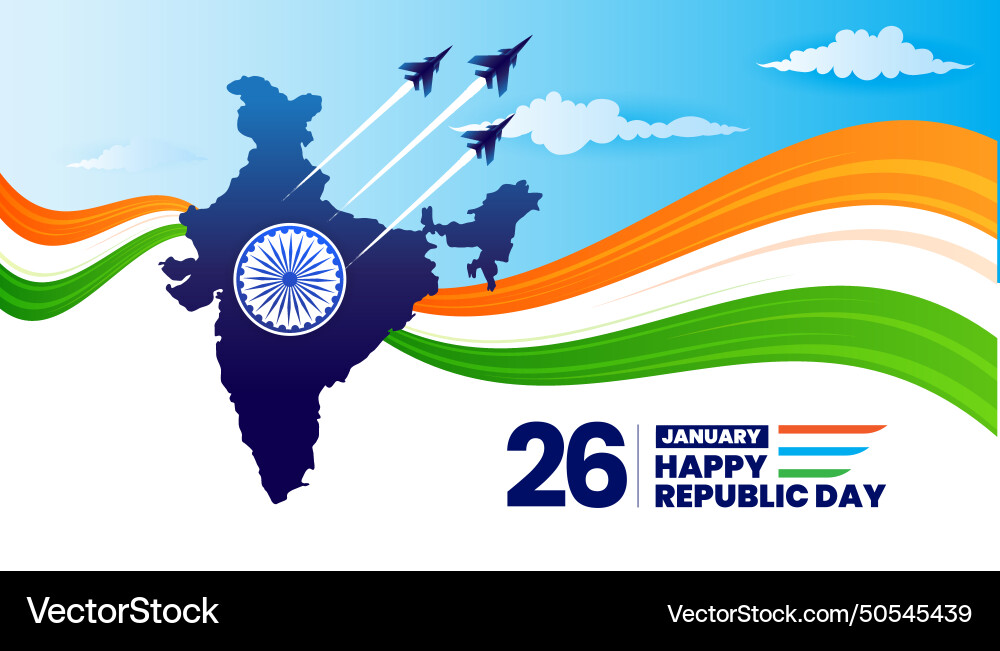 26 january republic day of india celebration 26 january republic day of india celebration vector image
