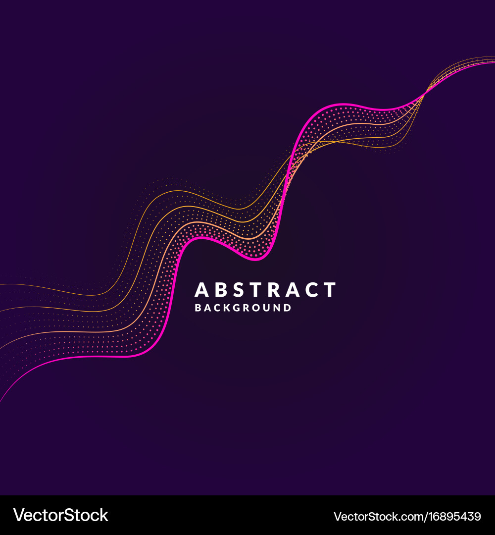 Abstract background with a colored dynamic vector image