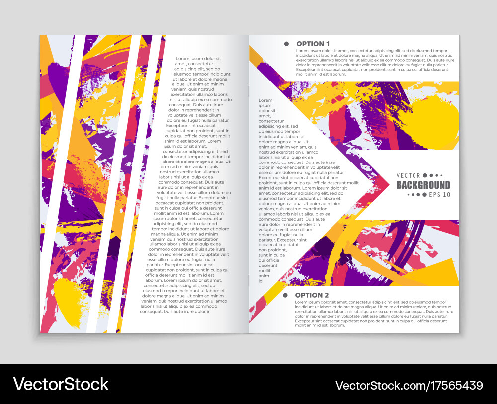 Abstract layout background set for art Vector Image