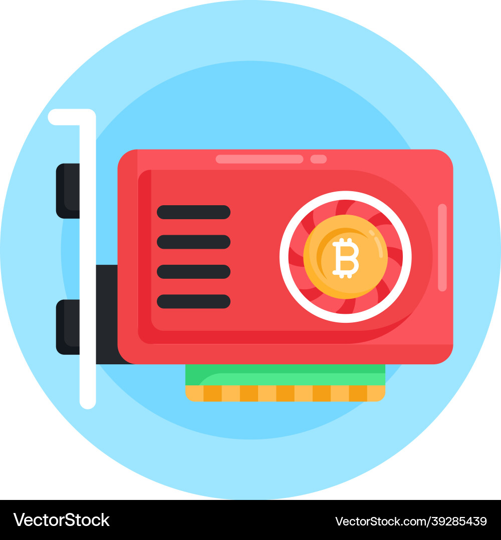 Bitcoin gpu Vector Image