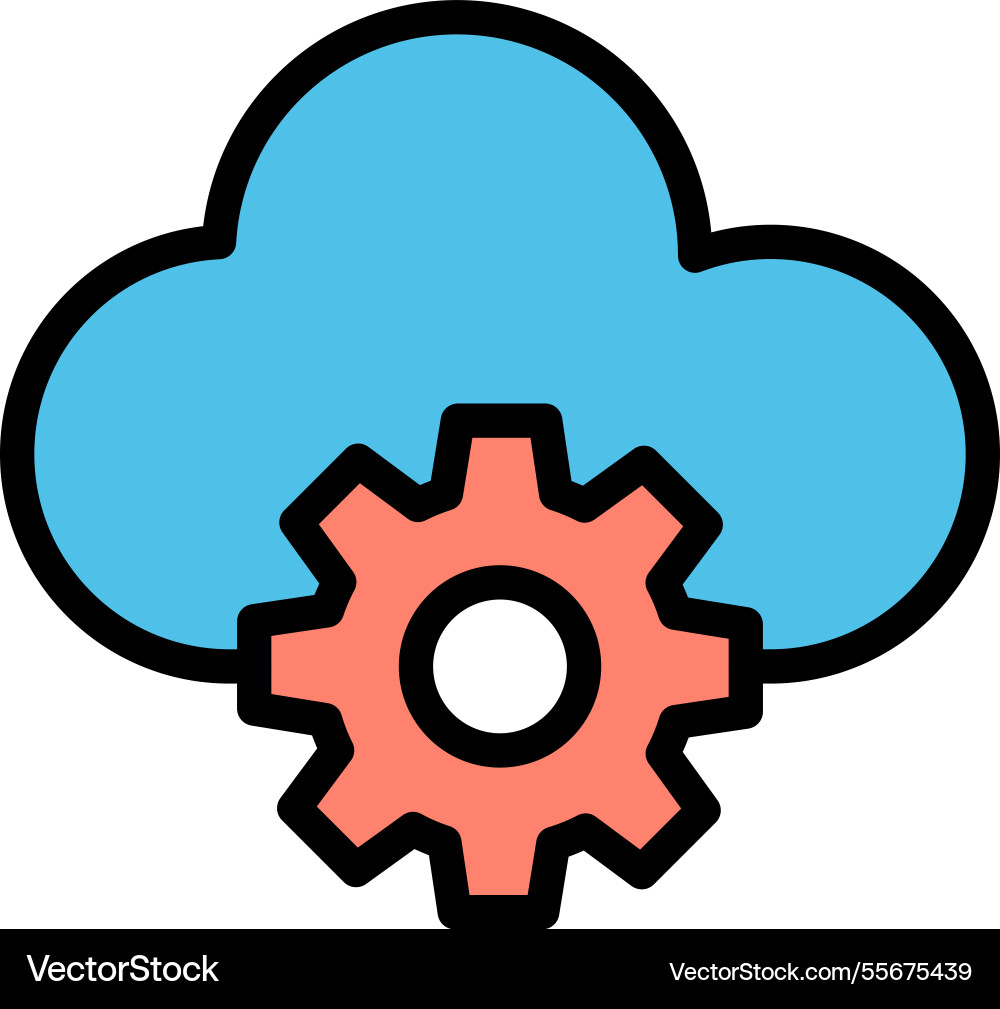 Cloud computing icon design vector image