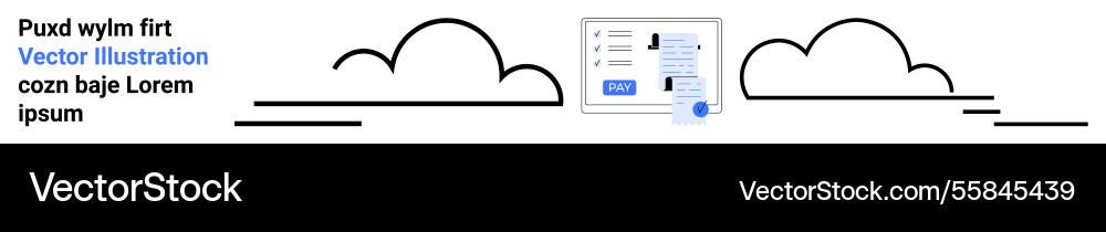 Cloud interface with user login panel Cloud interface with user login panel vector image