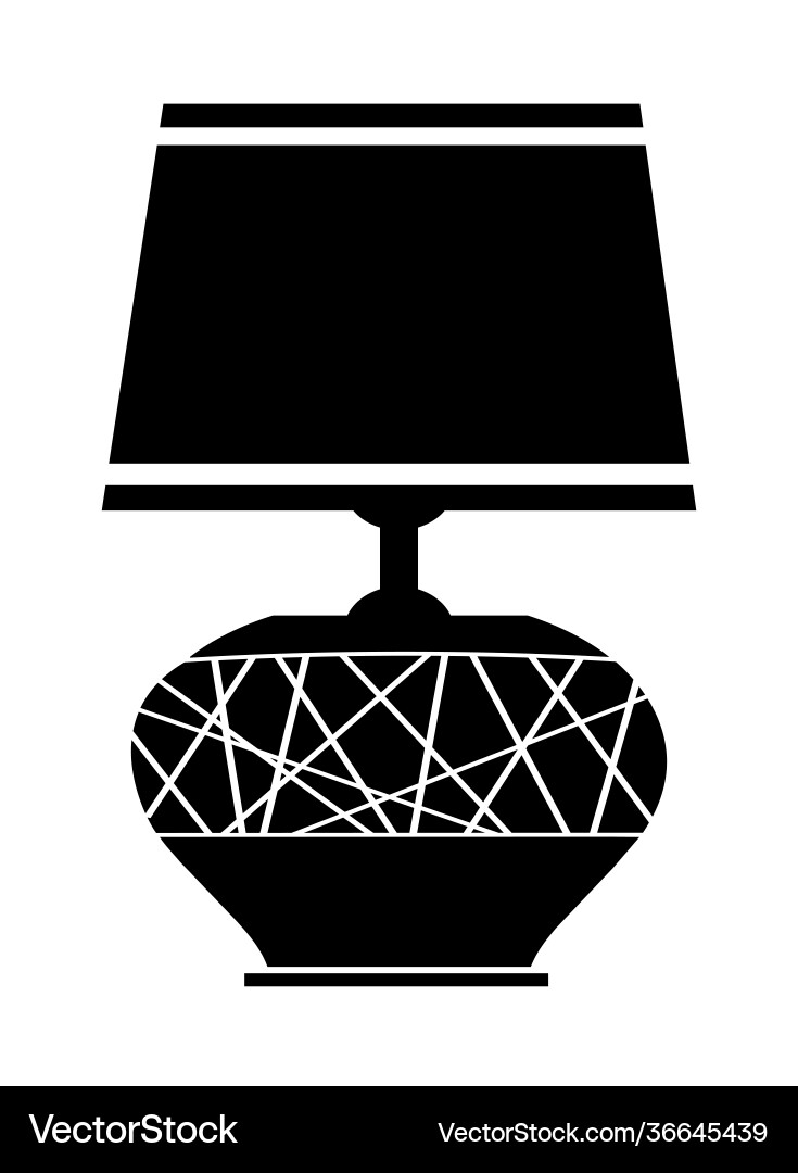 Decoration object element retro table Decoration object element retro table vector image