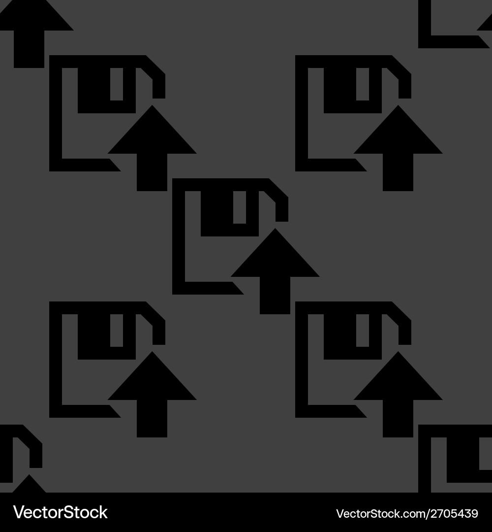 Floppy disk upload web icon flat design seamless vector image