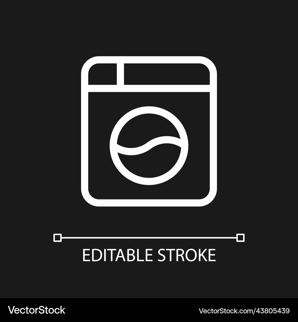 Instant camera pixel perfect white linear ui icon Instant camera pixel perfect white linear ui icon Vector Image