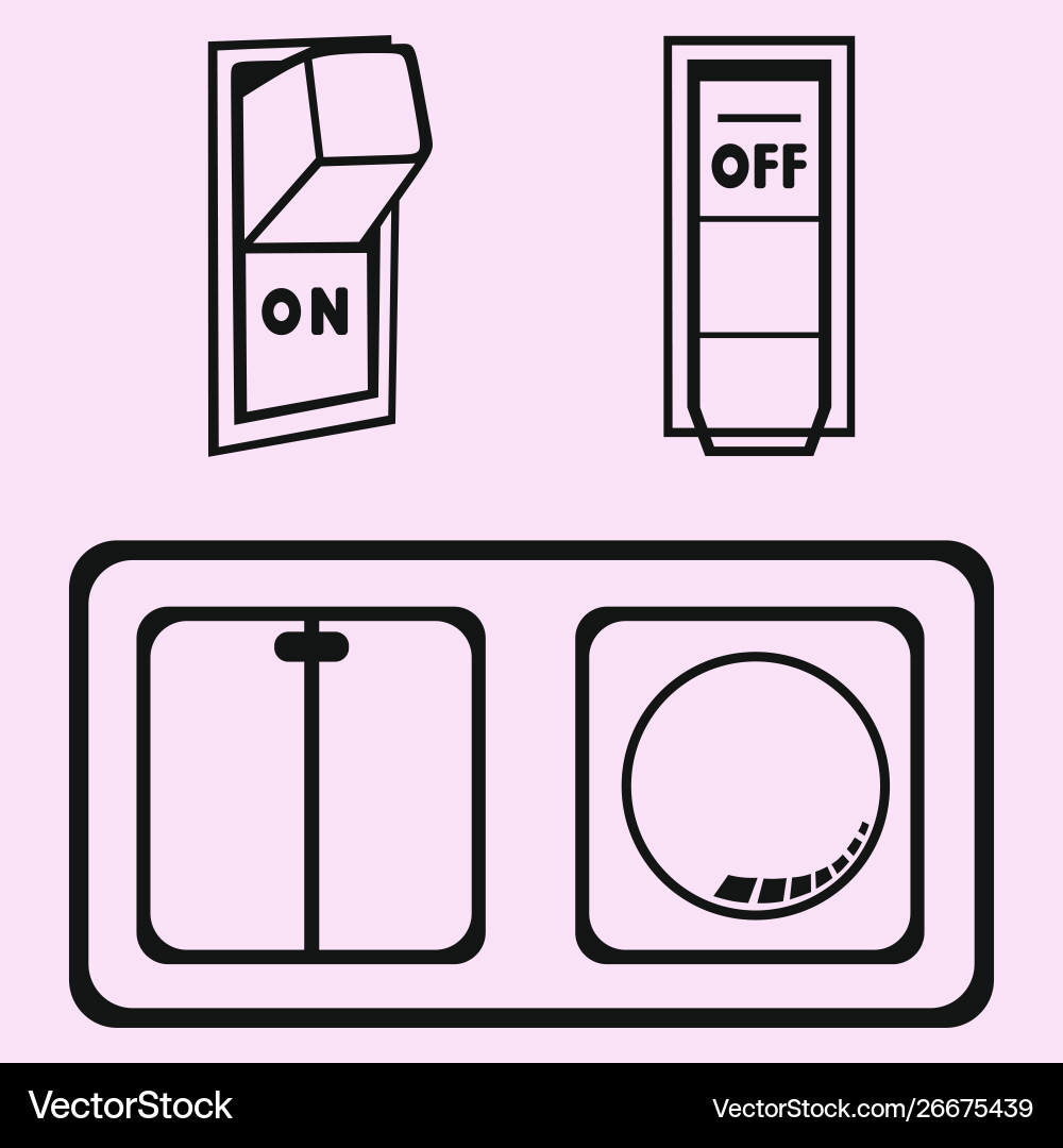 Light switch Light switch vector image