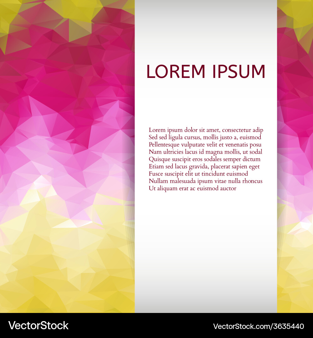 Abstract colorful triangles background vector image
