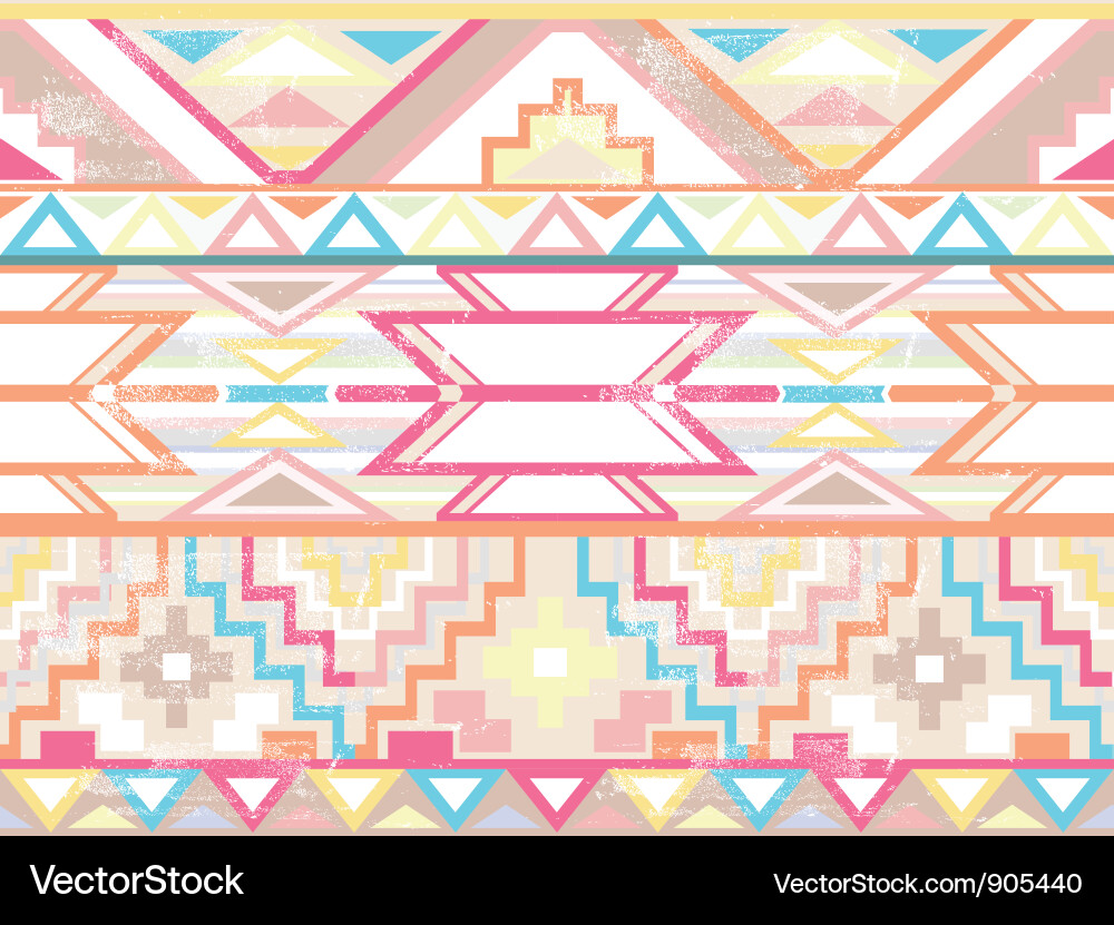 Colorful Aztec Pattern Vector Image