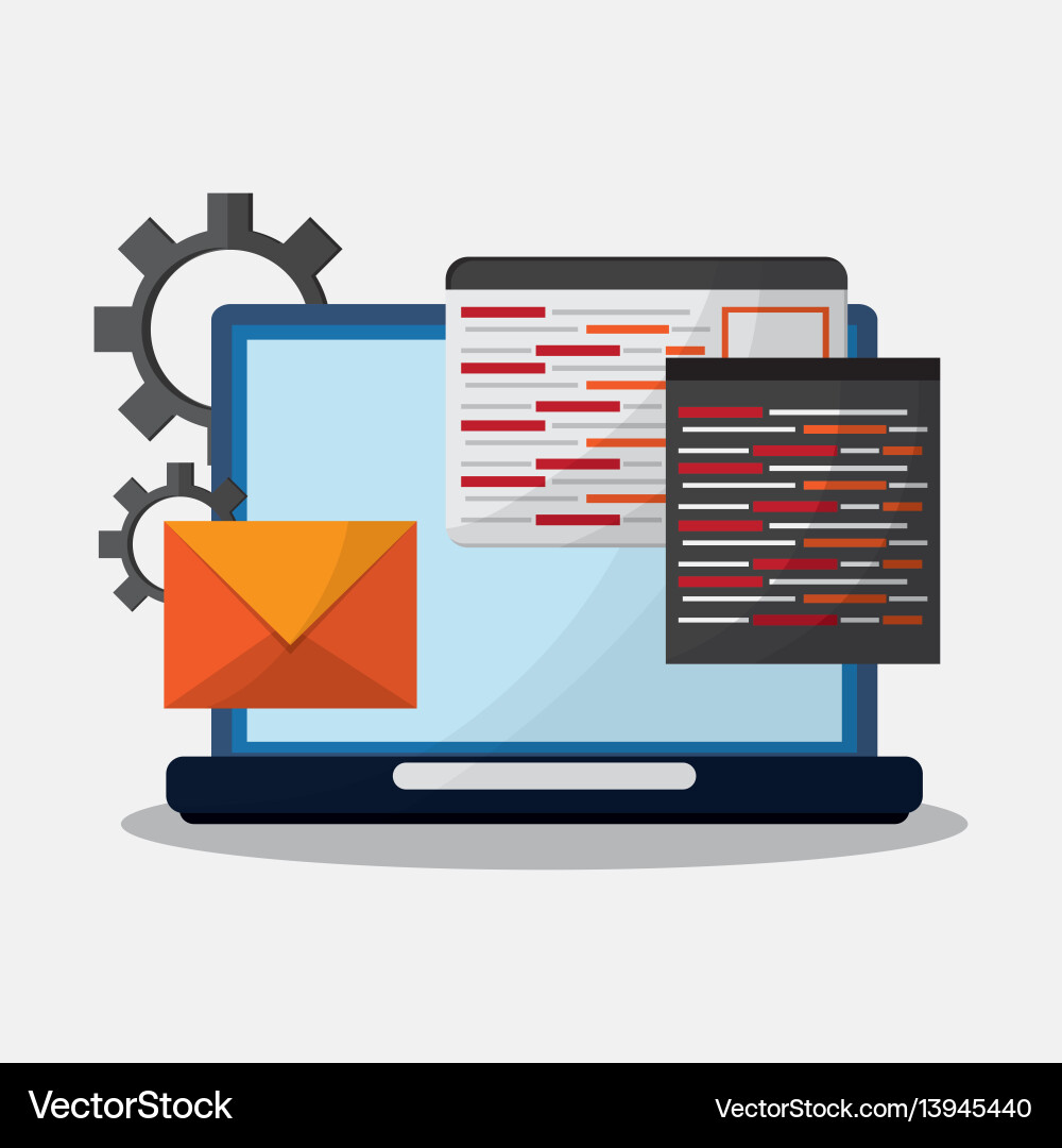 Digital message related icons image Digital message related icons image vector image