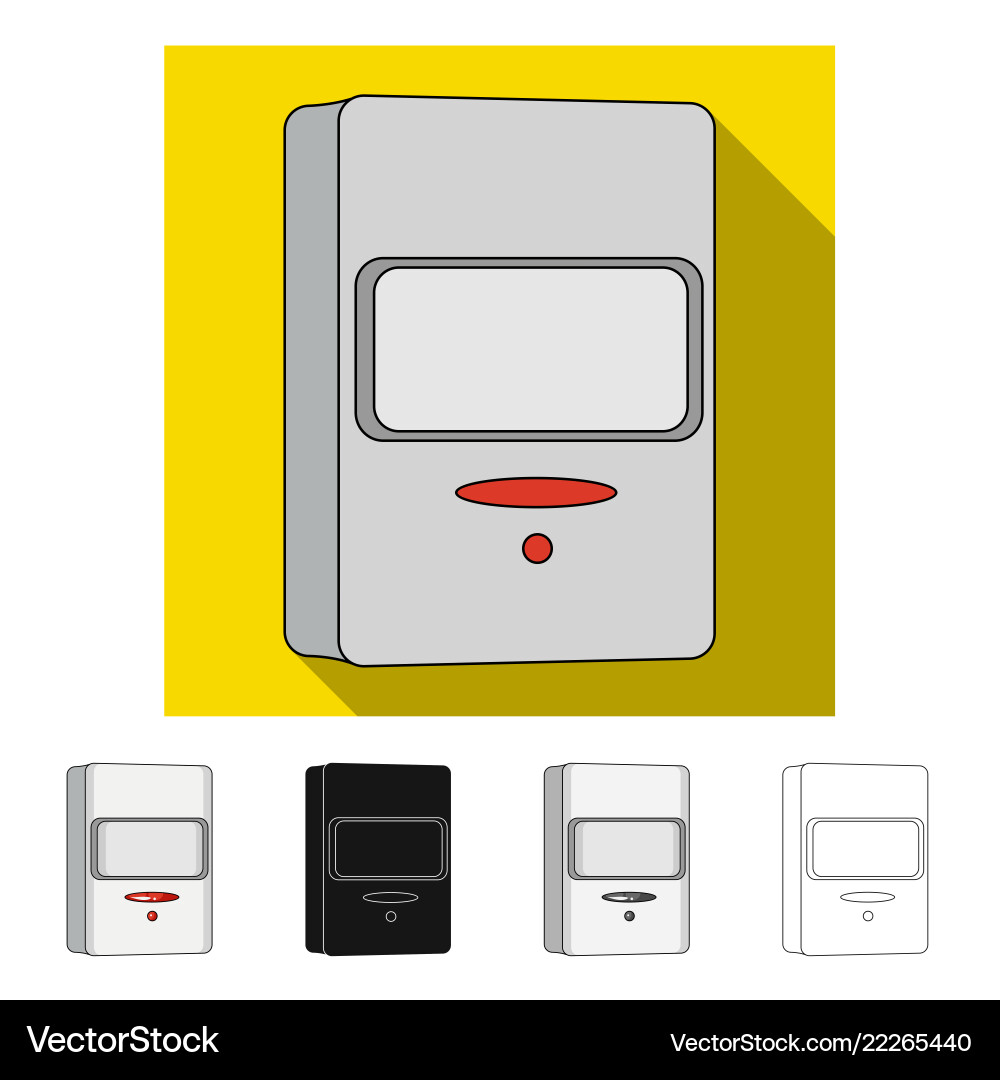 Isolated object of cctv and camera icon set Vector Image