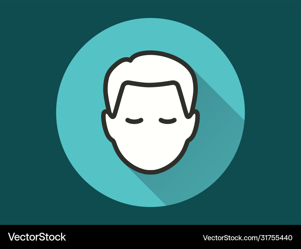 Man icon for graphic and web design vector image