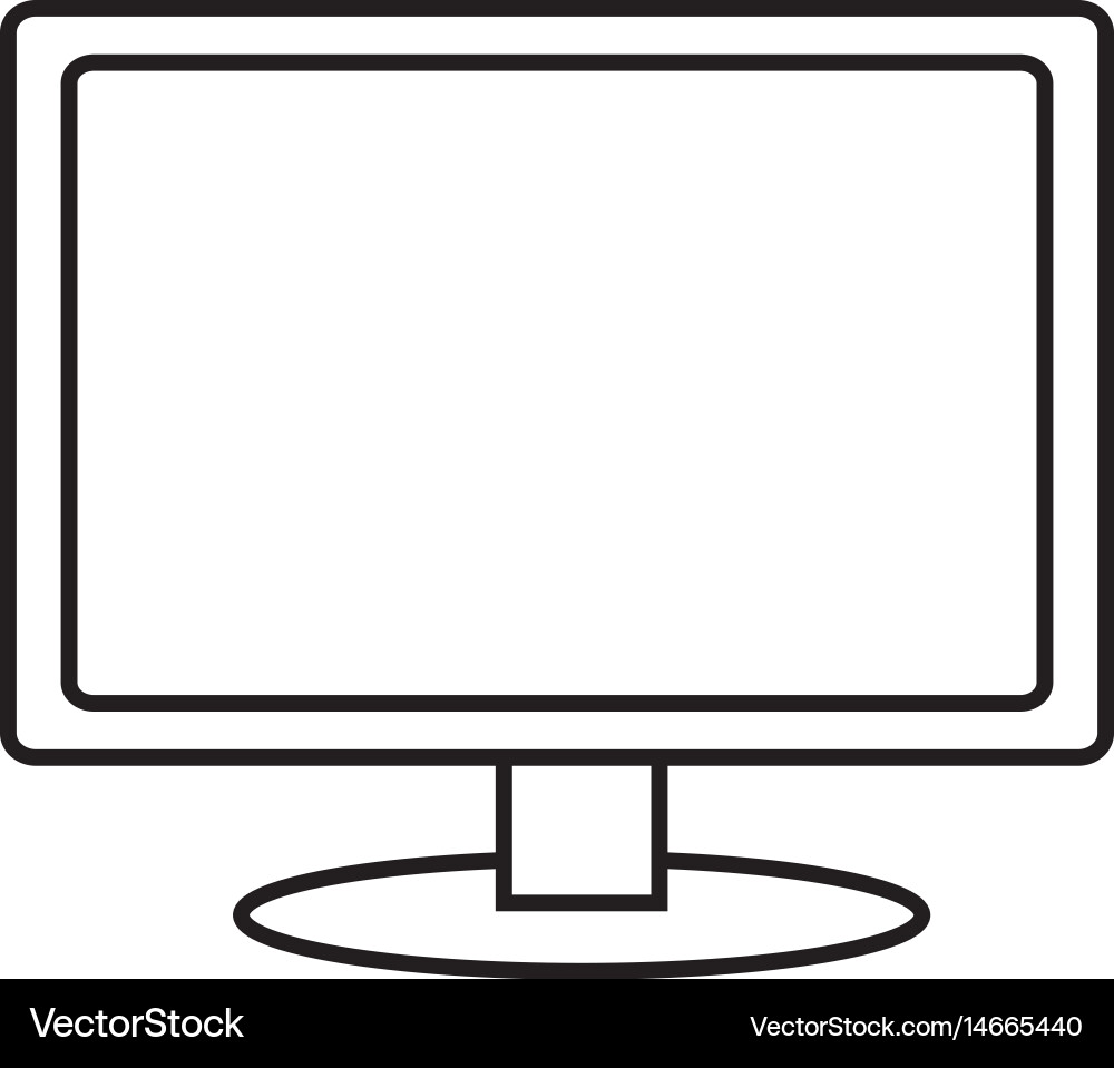 Monitor computer icon Vector Image