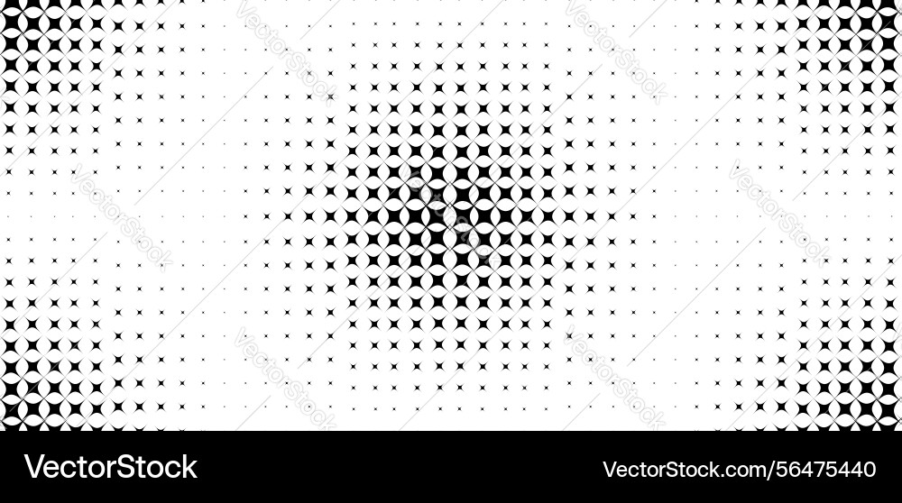 Monochrome halftone seamless pattern Monochrome halftone seamless pattern vector image