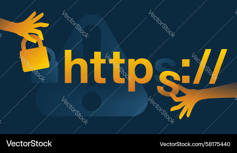 Phishing Website Warning - HTTP Vector Image