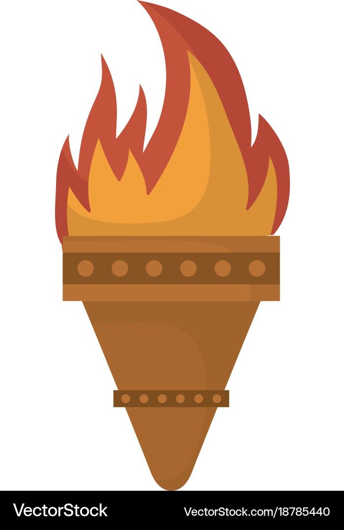 Torch icon image Vector Image