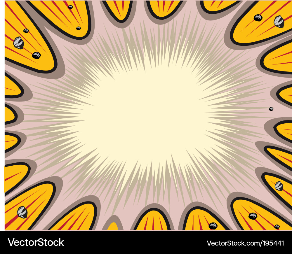 Cosmic Explosion Background Vector Image