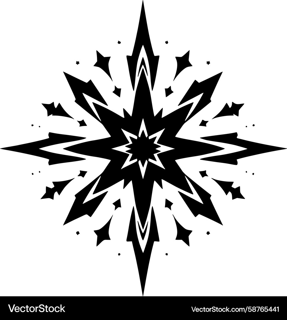 Dynamic Starburst Pattern Vector Image