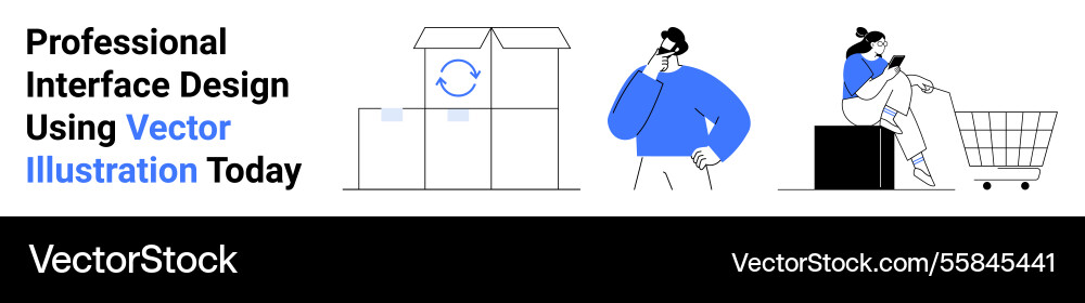 Efficient product workflow with package delivery Efficient product workflow with package delivery Vector Image
