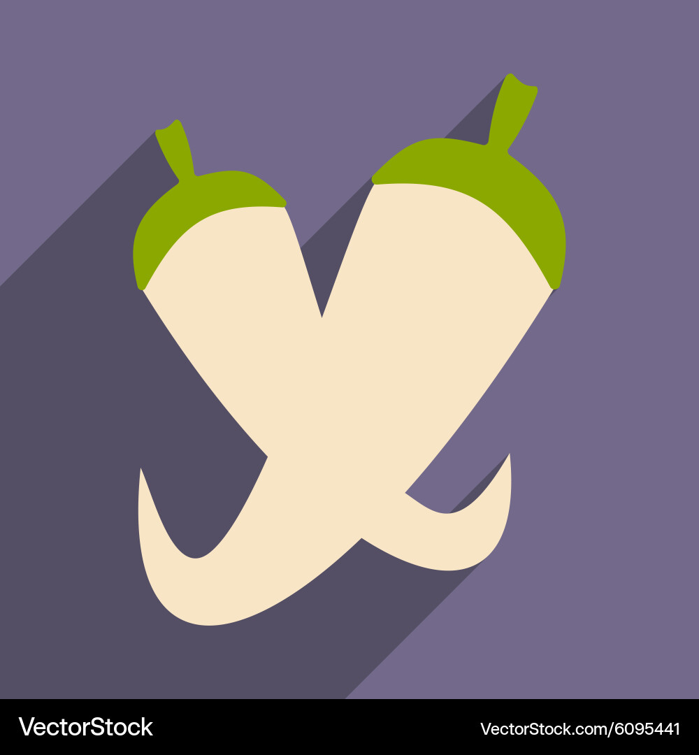 Flat with shadow icon and mobile application Vector Image