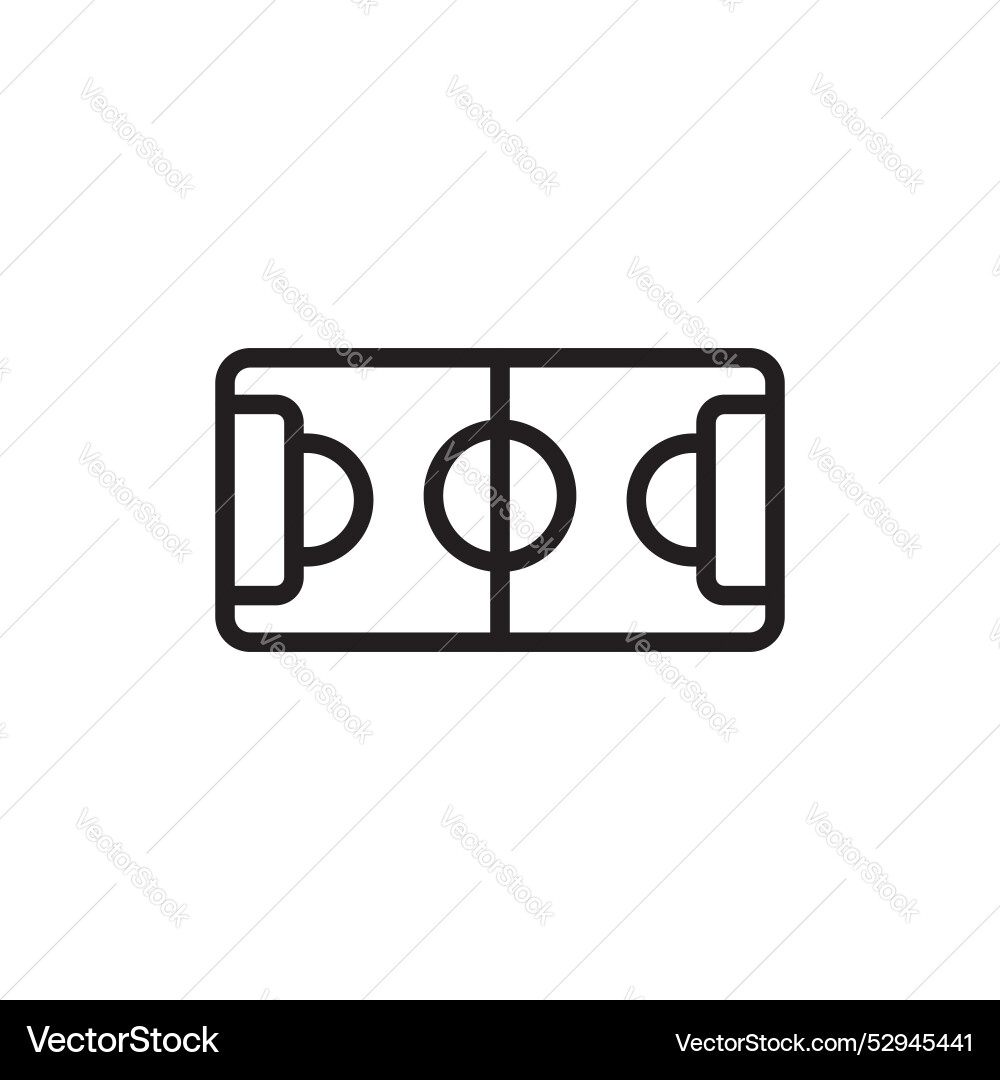 Football field icon Royalty Free Vector Image - VectorStock
