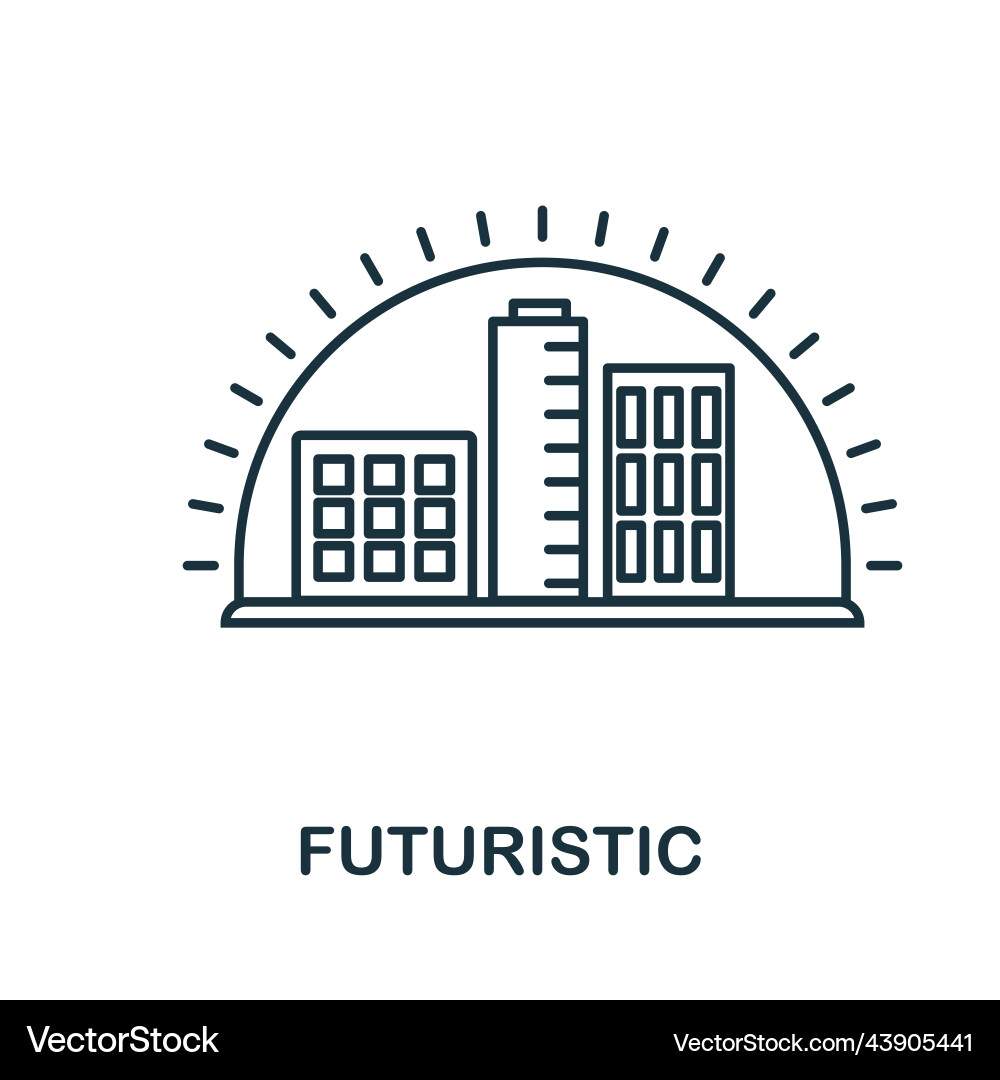 Futuristic icon simple element from technology Vector Image
